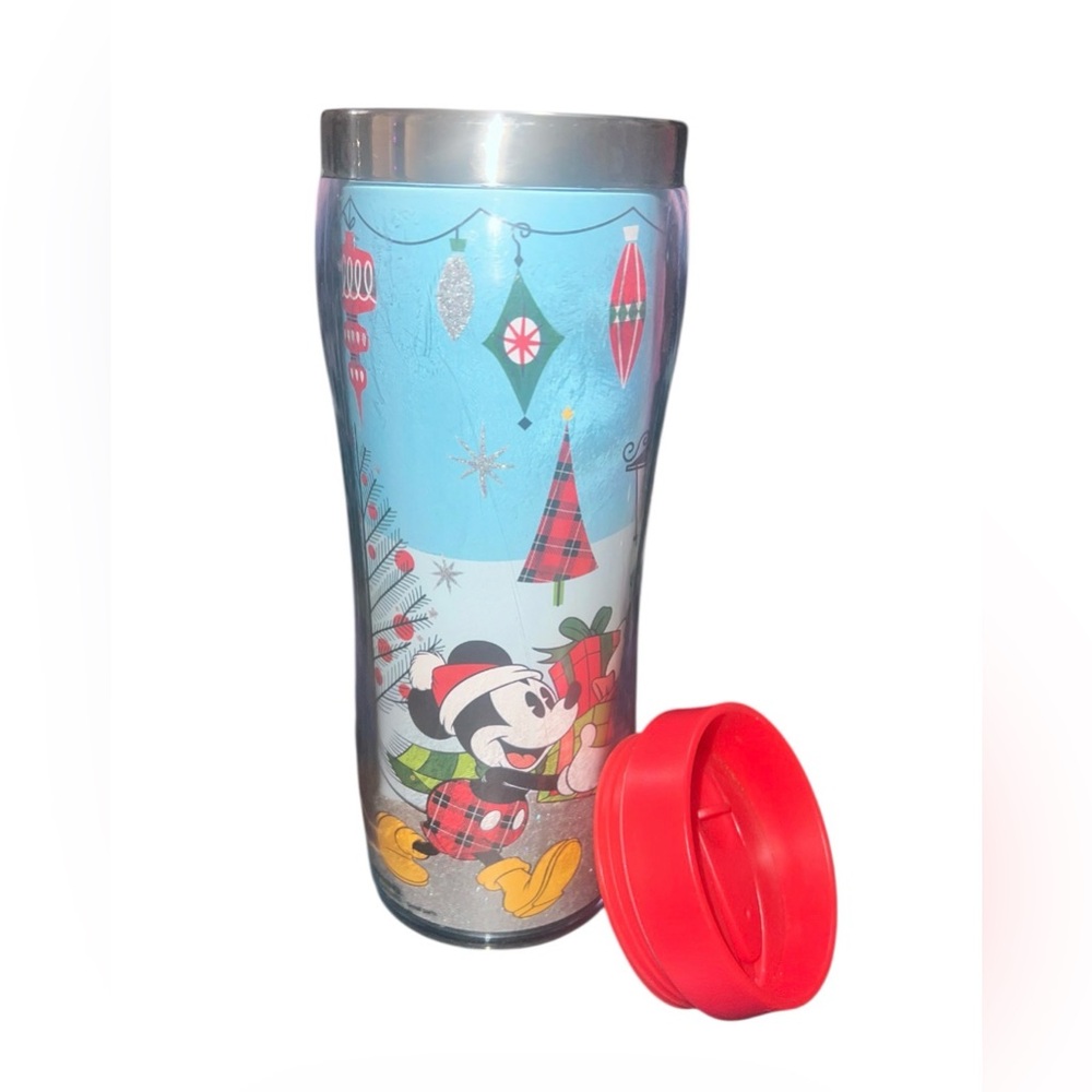 Disney-themed holiday travel tumbler wrap-around graphic